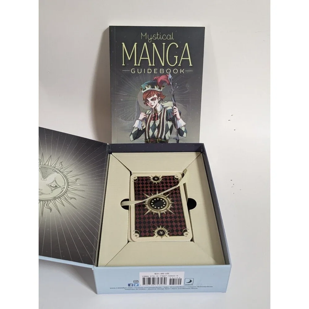 Mystical Manga Tarot Deck & Guidebook (2017) by Barbara Moore RANN‎ Complete Set